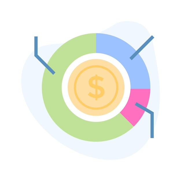 Agarre este icono cuidadosamente elaborado de análisis financiero vector de análisis de negocios