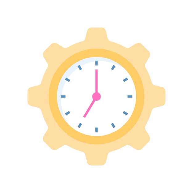 Agarre este icono de gestión del tiempo hermosamente diseñado en estilo plano