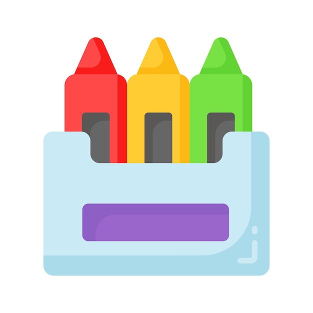 Agarre este increíble icono de colores de lápiz de colores herramientas de dibujo equipo de papelería