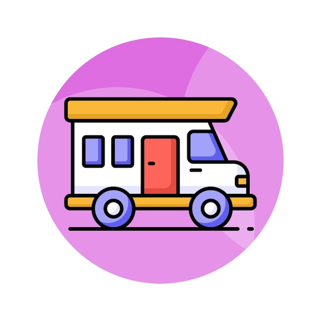 Agarre este increíble vector de autobús en estilo moderno transporte eficiente y conveniente
