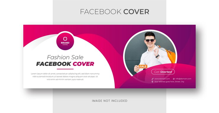 Agencia de marketing digital y plantilla de portada corporativa de facebook