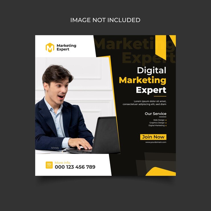 Agencia de marketing digital y publicación de redes sociales de negocios corporativos y plantilla de vector libre de banner