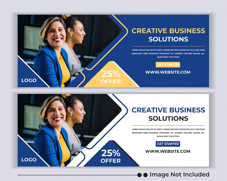 Agencia de negocios corporativos banner web plantilla de portada de facebook de redes sociales.
