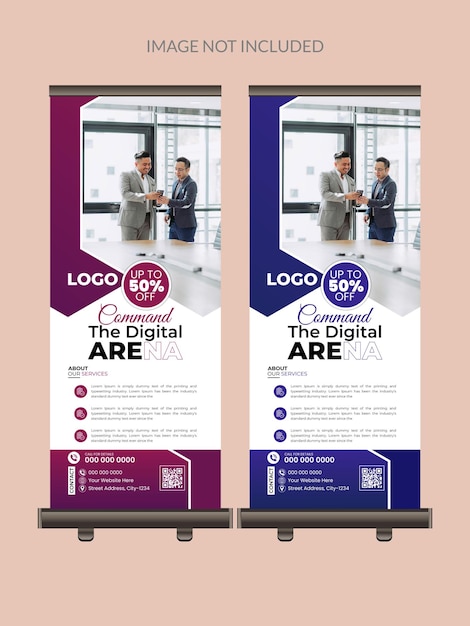 Agencia de negocios creativos desarrolla el diseño de banners o saca la plantilla de banners