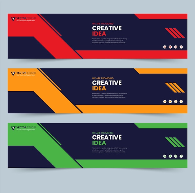 Agencia de negocios creativos redes sociales diseño de plantillas de portada de LinkedIn