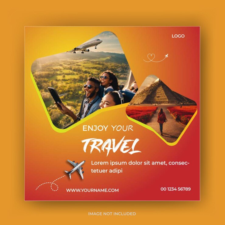 Agencia de viajes diseño de publicaciones en redes sociales