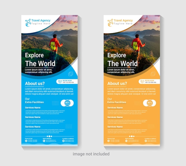 Agencia de viajes y turismo redes sociales instagram historia conjunto diseño de plantillas
