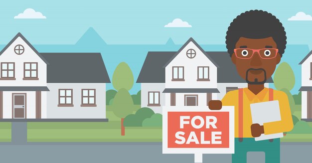 Agente inmobiliario que ofrece la casa.