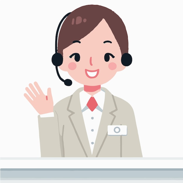 Agente de servicio al cliente amigable