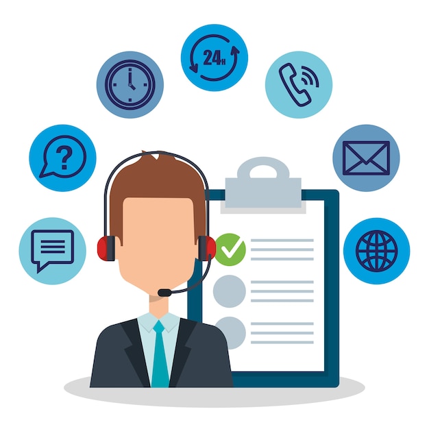 Agente de servicio al cliente con configuraciones