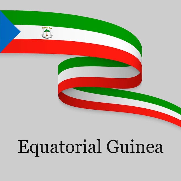 Agitando la cinta o pancarta con bandera
