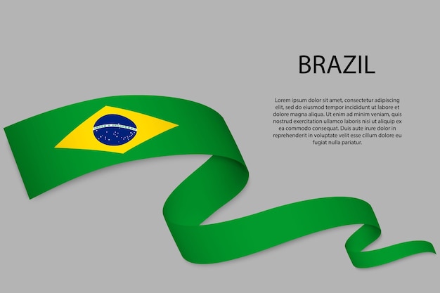 Agitando la cinta o pancarta con bandera