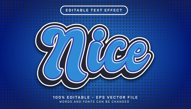 agradable efecto de texto 3d de color pop y efecto de texto editable