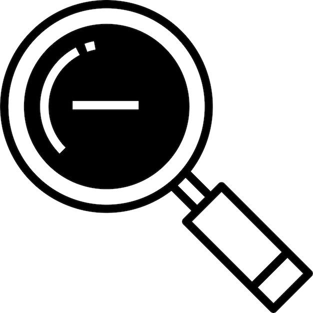 agrandar el glifo y la ilustración del vector de líneas