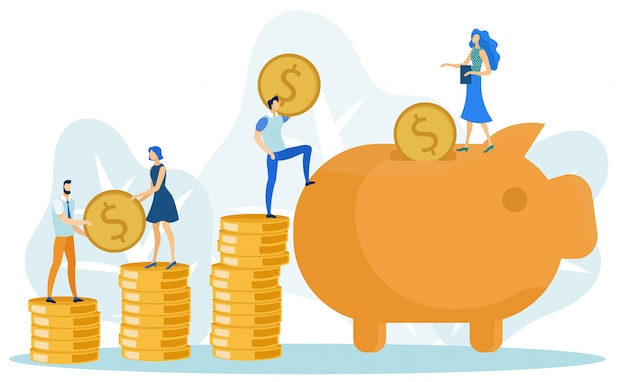 Agregar monedas a Big Piggy Bank, ahorrando dinero