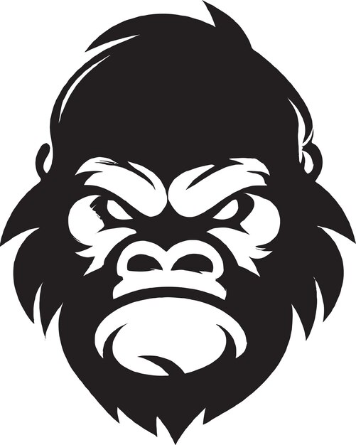 Agresivo gorilla vector icon design gráfico