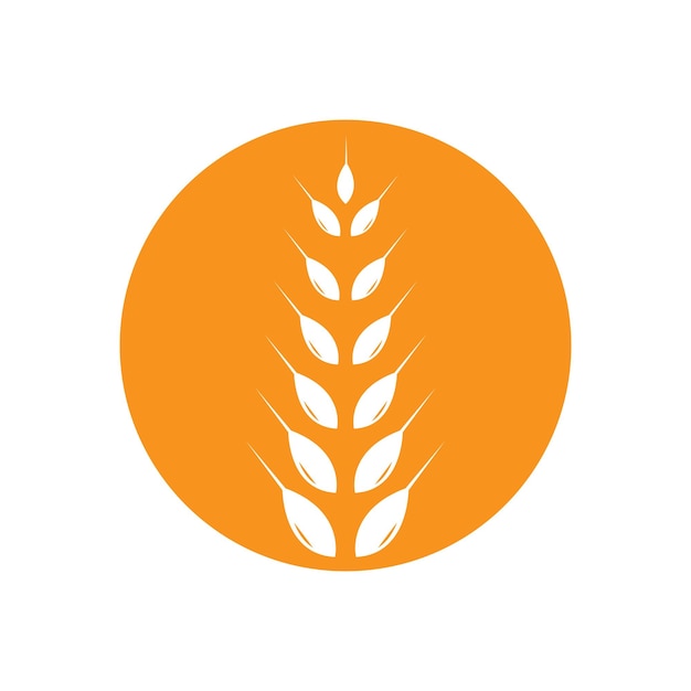 Agricultura trigo Logotipo Diseño de iconos vectoriales de plantilla
