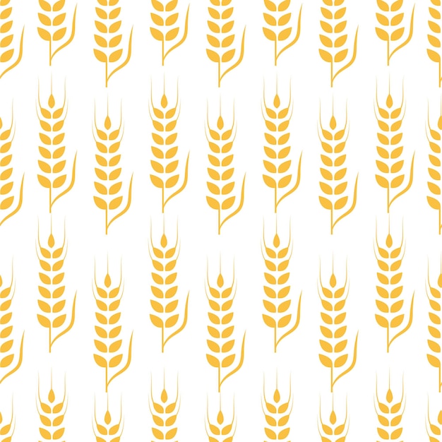 Agricultura, trigo, vector, ilustración, diseño