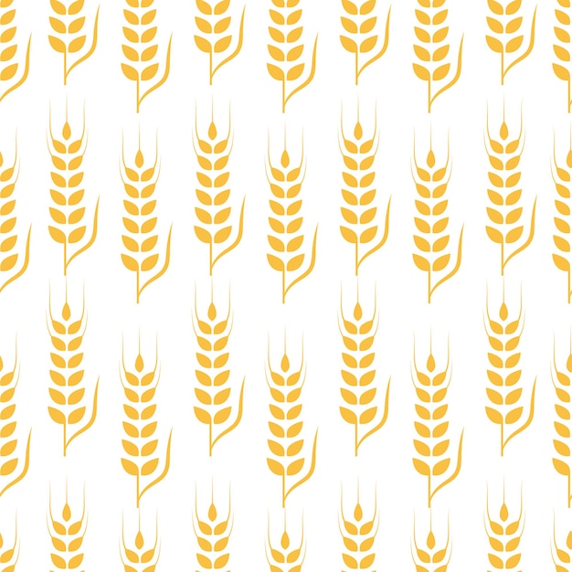 Agricultura, trigo, vector, ilustración, diseño