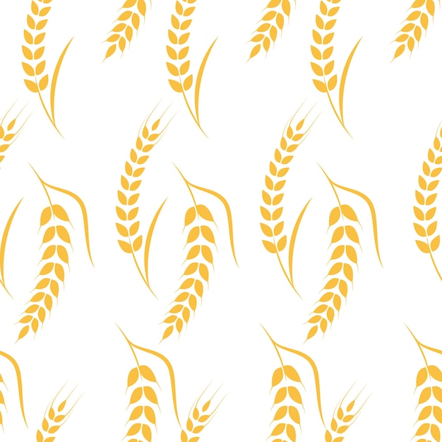 Agricultura, trigo, vector, ilustración, diseño