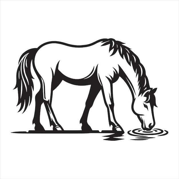 Agua potable para caballos Svg
