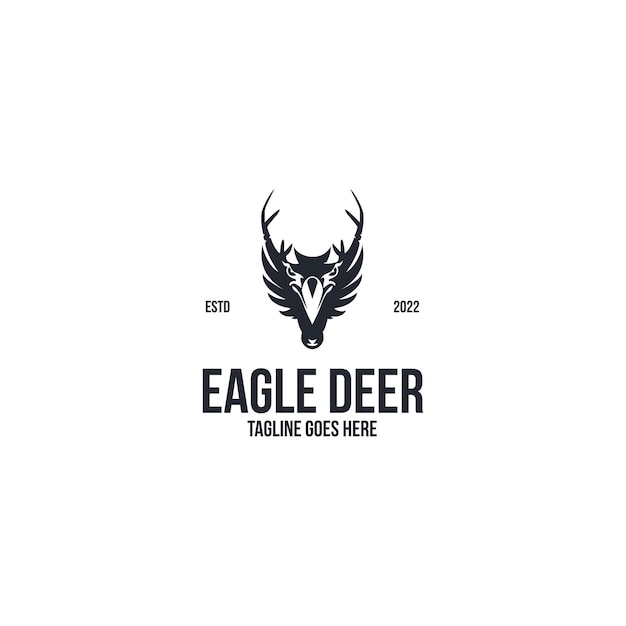 Águila con diseño de logotipo de ciervo