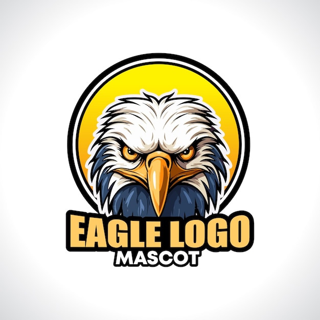 águila, mascota, logotipo, águila, vector