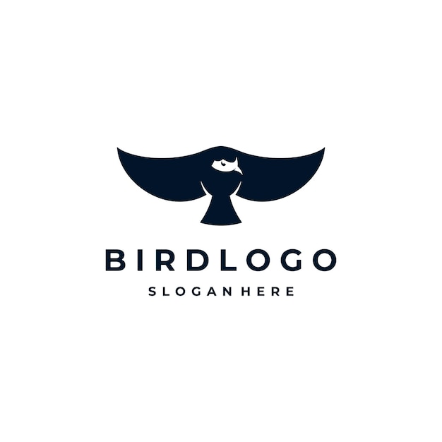 Águila Pájaro Halcón Halcón Animal Logo Diseño Inspiración