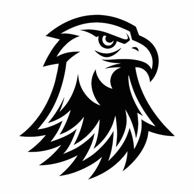 un águila con una pluma en el medio