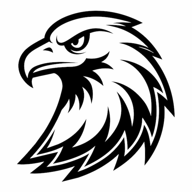 un águila con una pluma en el medio