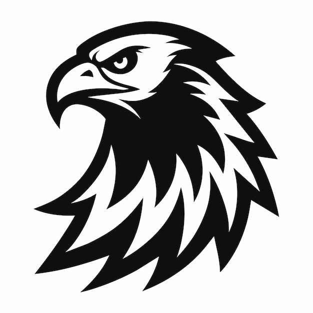 un águila con una pluma en el medio