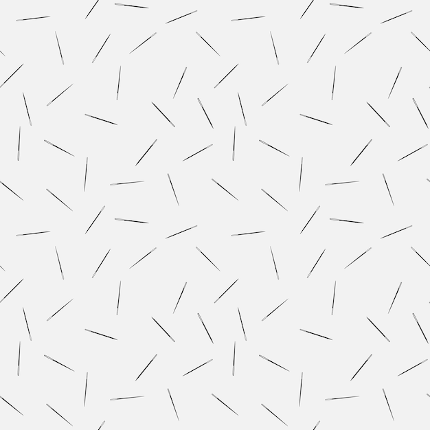 aguja, vector, seamless, patrón, o, textura