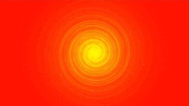 Agujero negro espiral naranja sobre fondo de galaxia con espiral de la Vía Láctea, universo y concepto estrellado desig,