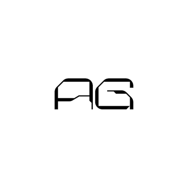 AH Monogram Logo Diseño carta texto nombre símbolo monocromo logotipo alfabeto carácter simple logo
