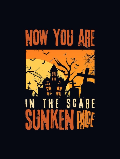 Ahora estás en el diseño de camiseta de halloween scare sunken place