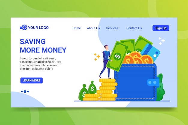AHORRANDO MÁS DINERO página de destino