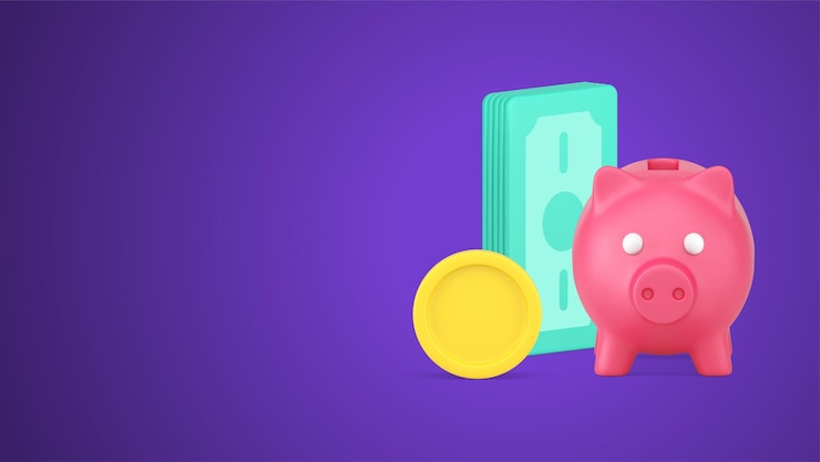 Vector ahorros financieros inversión empresarial dinero en efectivo depósito en dólares con caja fuerte vector de íconos 3d