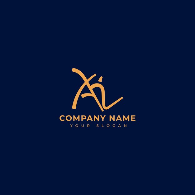 Ai Diseño de vector de logotipo de firma inicial