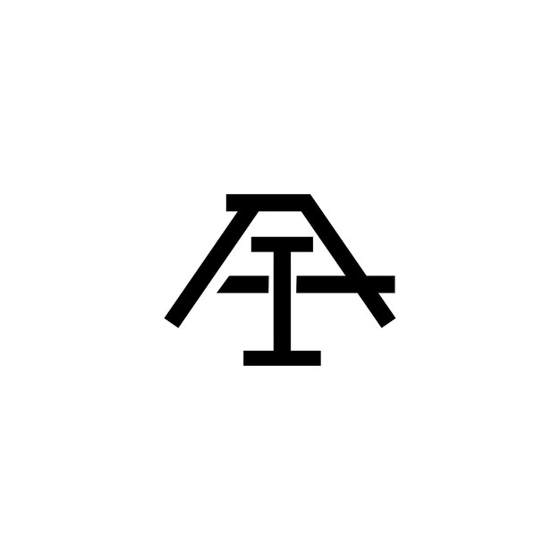 AI Monogram Logo Design letra texto nombre símbolo monocromo logotipo alfabeto carácter simple logo
