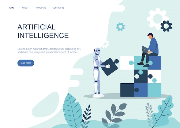 Ai o concepto de inteligencia artificial con robot ai. Símbolo de cooperación futura ai, avance tecnológico ai, innovación ai.