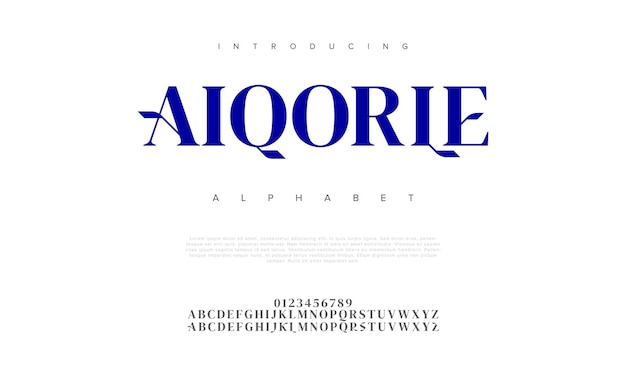 Aiqorle fuente de alfabeto urbano moderno creativo Abstracto musulmán digital moda futurista deporte mínimo
