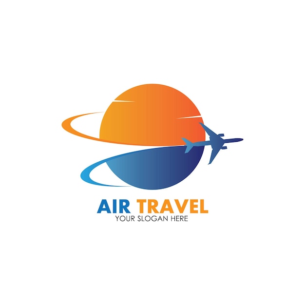 Vector air travel logo vector icono diseño plantilla-vector