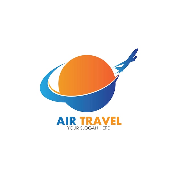 Air Travel logo vector icono diseño plantilla-vector