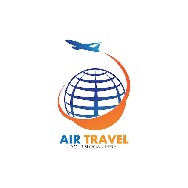 Air Travel logo vector icono diseño plantilla-vector