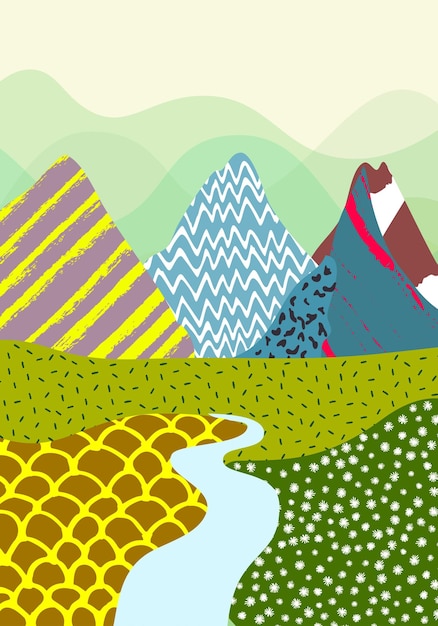 El aire fresco de la primavera El refrescante paisaje de la naturaleza