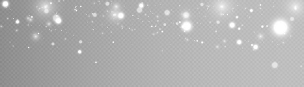 Aislado en un fondo translúcido, el resplandor del sol de color blanco se dispersa al azar para el diseño