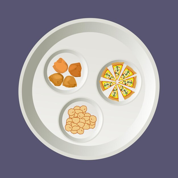 aislado sobre fondo oscuro comida asiática