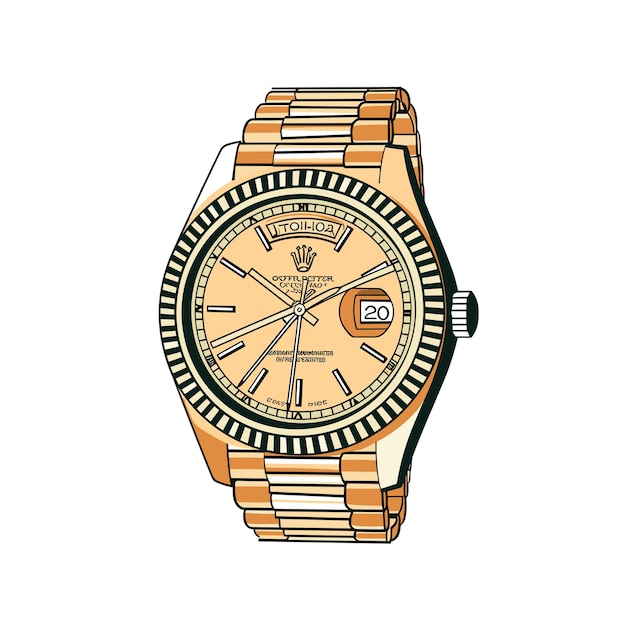 Aislamiento vectorial de relojes de pulsera retro