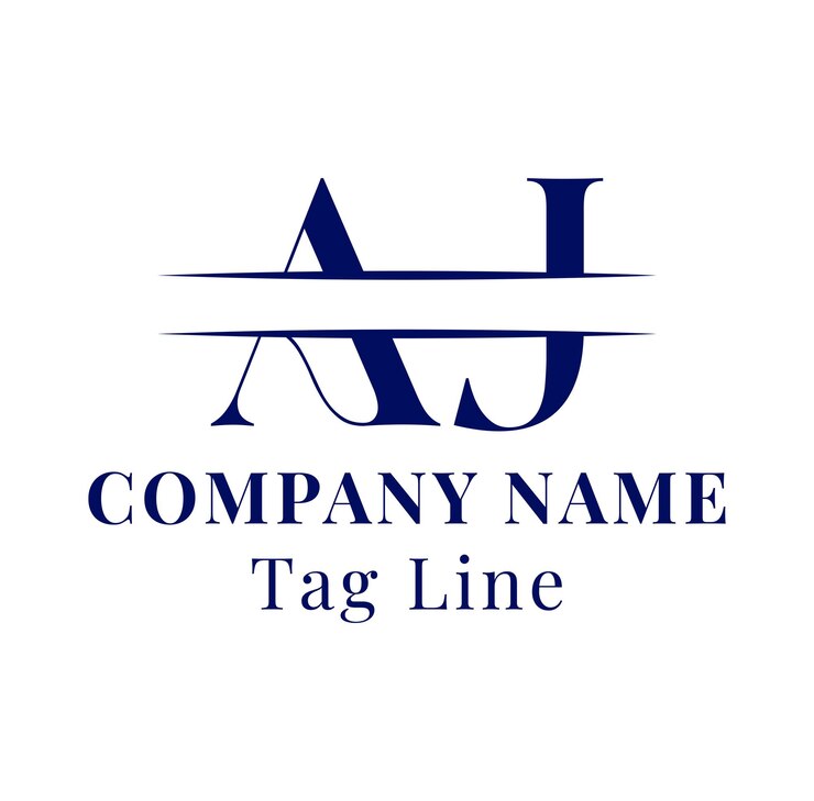 Vector aj company logo aj monogram logo business logo