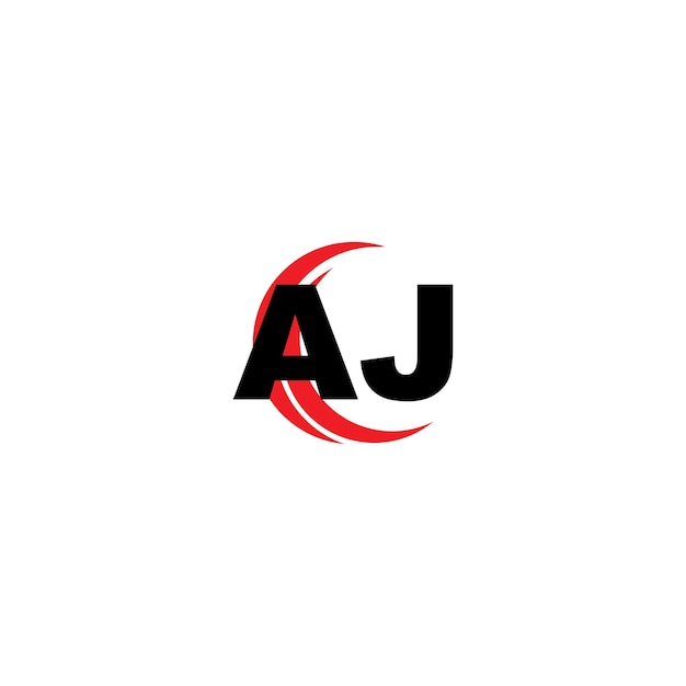 AJ diseño de logotipo de letras AJ modelo vectorial de monograma de negocios y bienes raíces